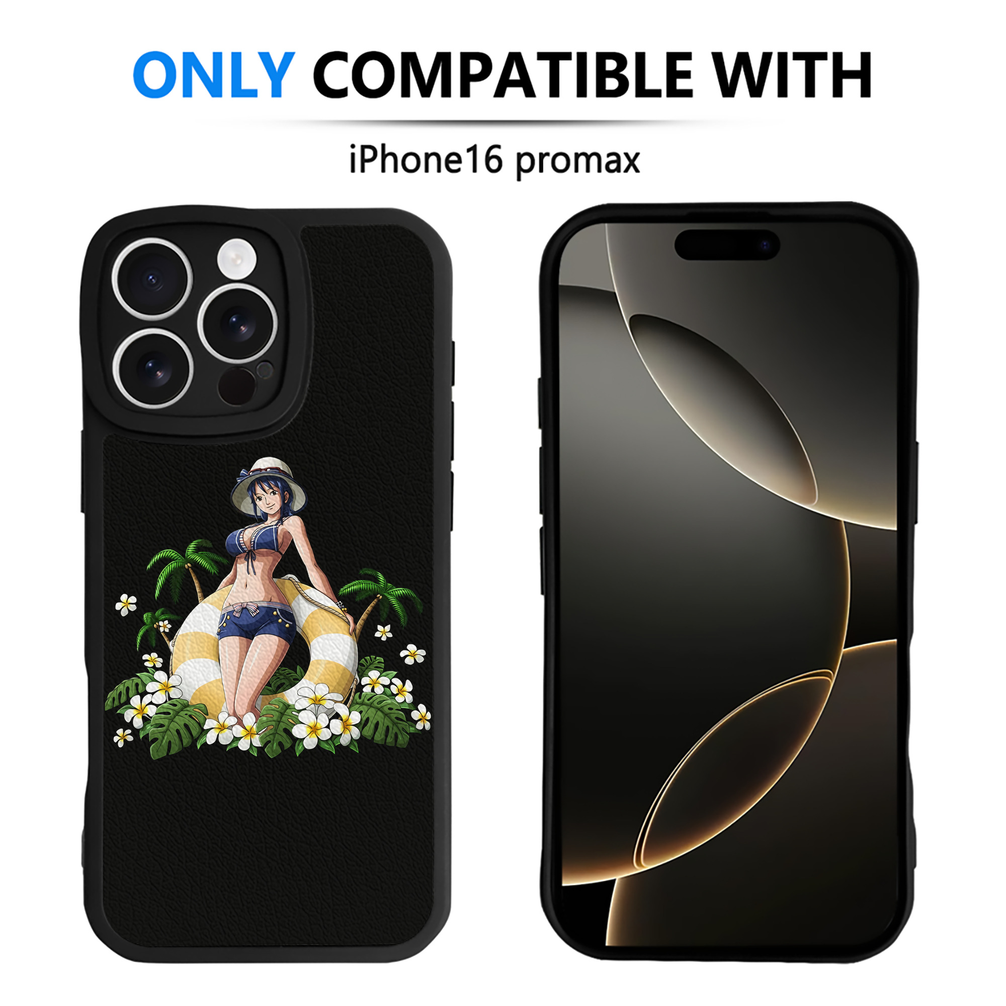 （画像用） ワンピース ニコ・ロビン ONE PIECE Nico Robin 【iPhone 16シリーズ対応】シリコンスマホケース（レザー調） 材質：シリコン